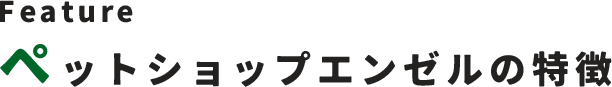 ペットショップエンゼルの特徴